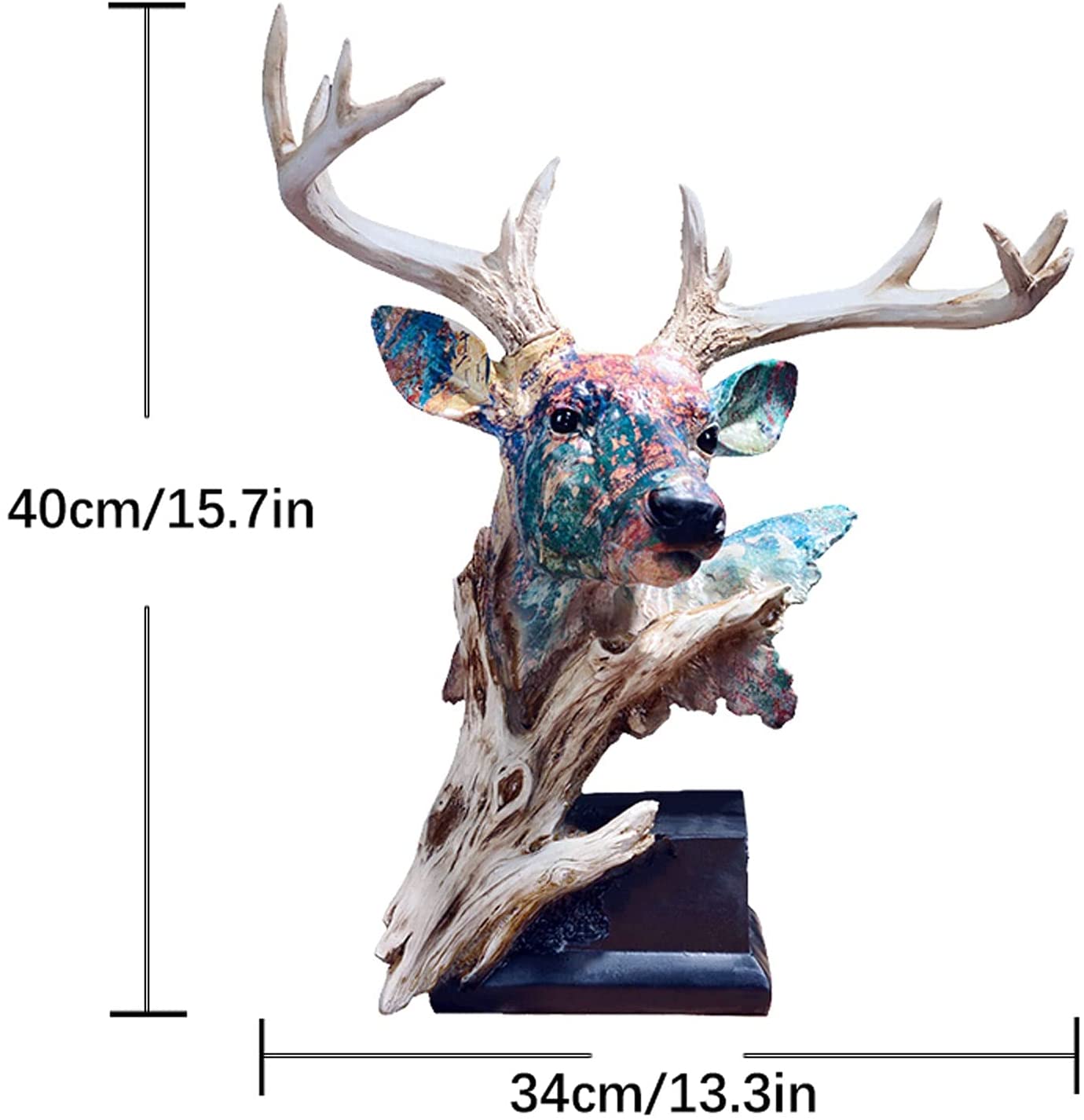 Simulation Deer Head Statue