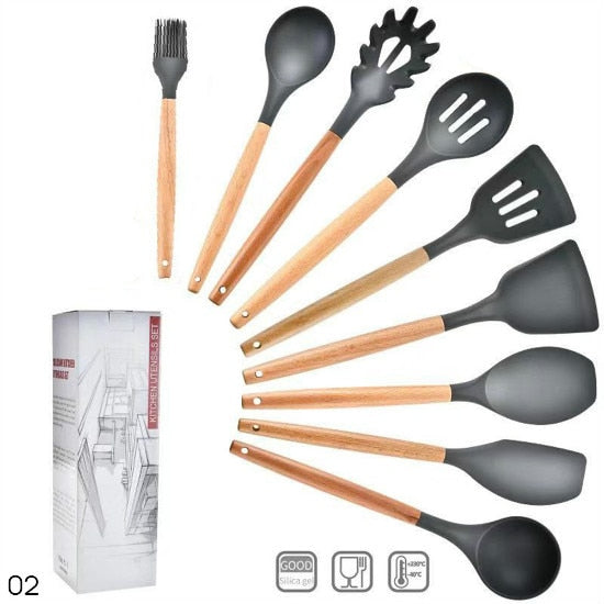 Premium Silicone Kitchen Utensils Set