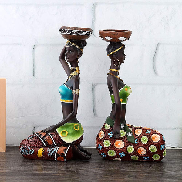 Figurines Candleholder Sculpture