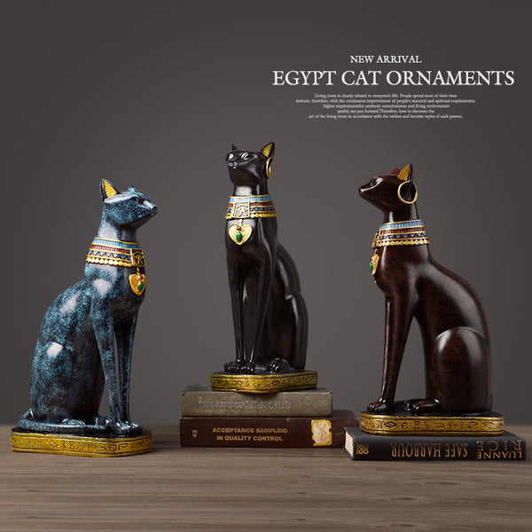 Egypt Cat Resin Statues